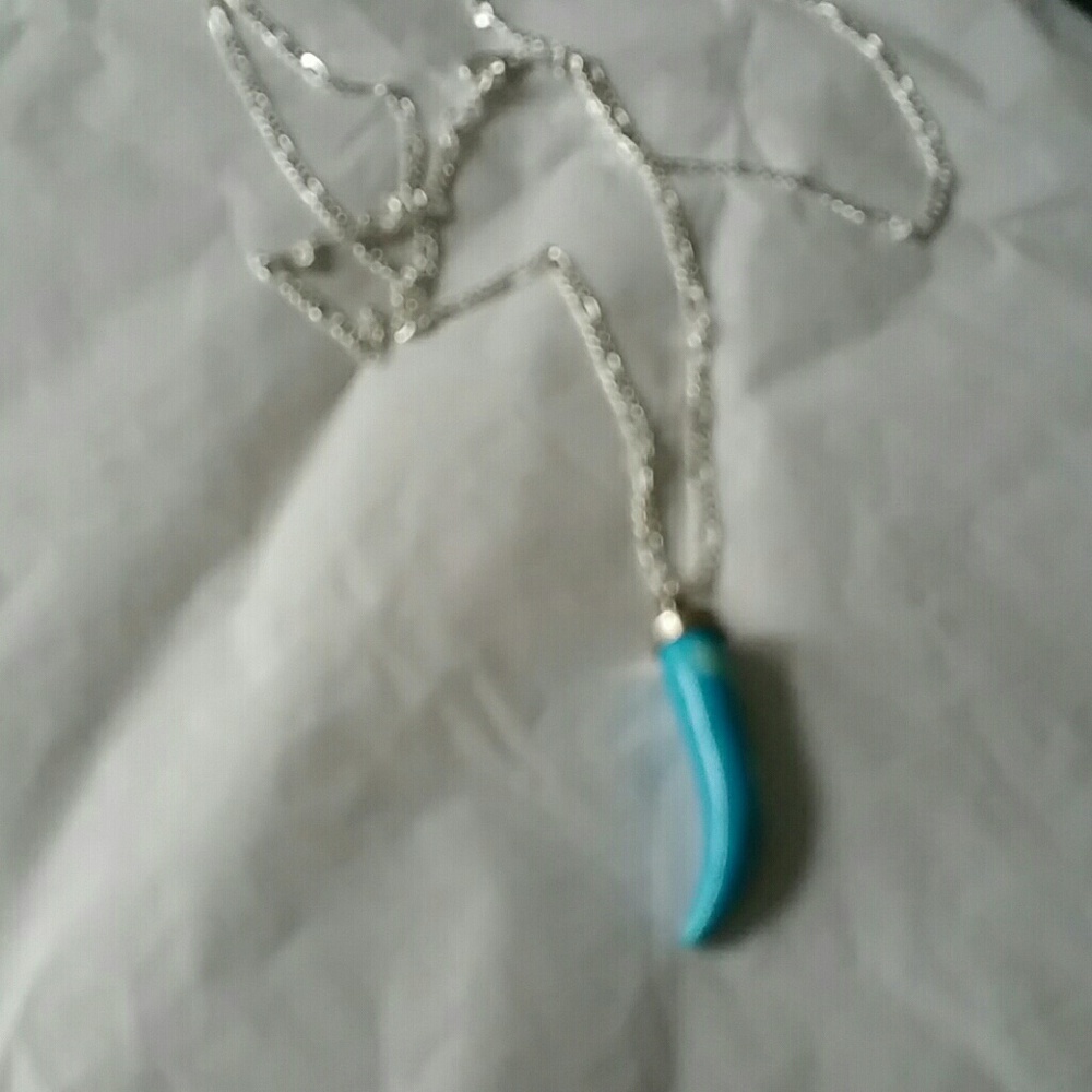 Blue turquoise  Italy horn unisex last one sale - Picture 3 of 4